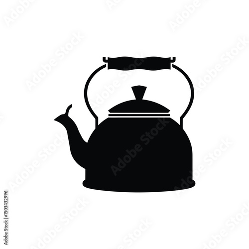 Silhouette of a Tea kettle