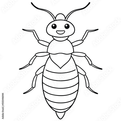 Termite vector illustration white background