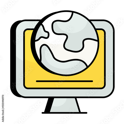 Social Media Colored Outline Icons
