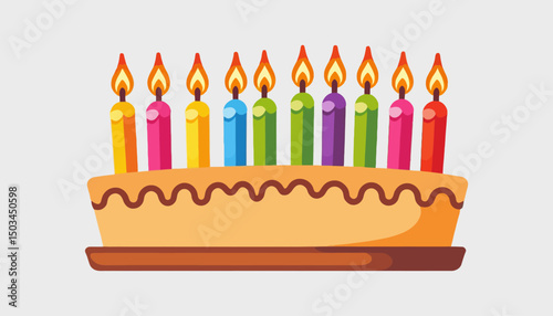 Colorful-Birthday-Cake-Illustration-Festive-Celebration-Image-with-Candles-Vector-Graphic-of-Delicious-Cake-for-Party-Invitations-Dessert-Design
Birthday-Cake-with-Candles-Clipart-Cheerful