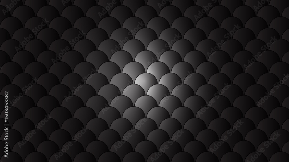 Fototapeta premium Minimal Black Abstract Scale Pattern Background Design