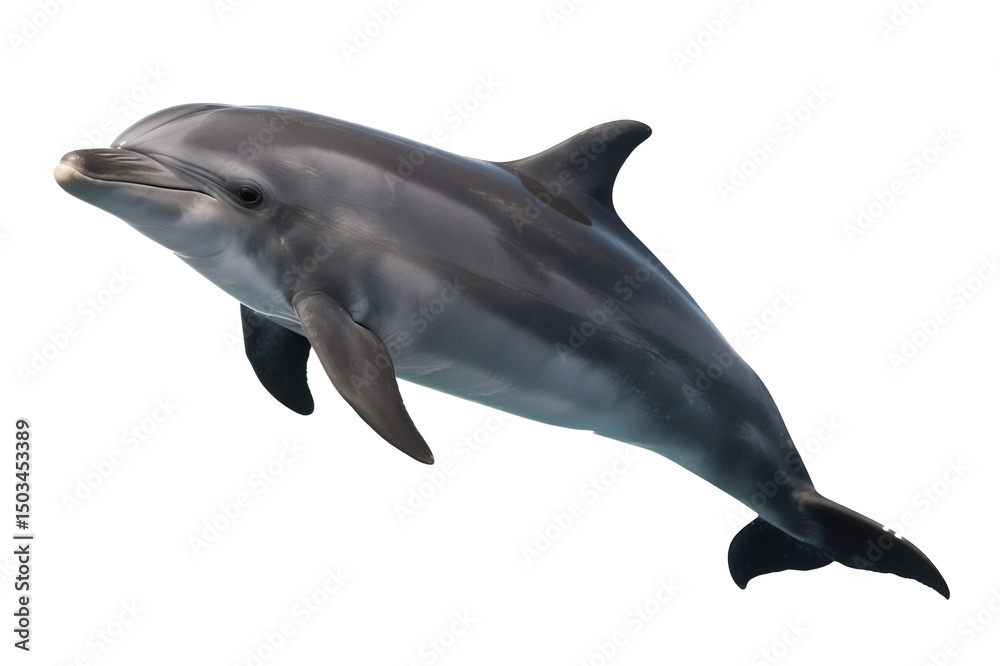 Obraz premium dolphin isolated on white background