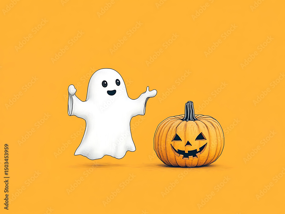 Friendly Ghost Jackolantern. Friendly Ghost Jackolantern.