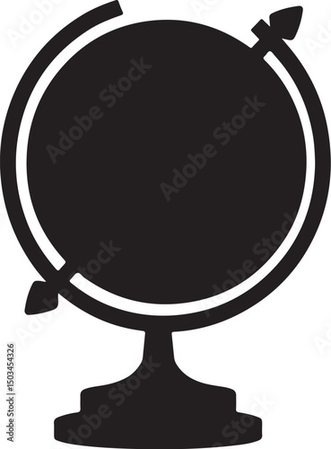 Globe Silhouette Icon
