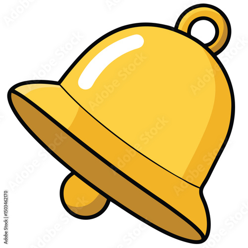 Birthday Bell Animals flat vector illustration white background