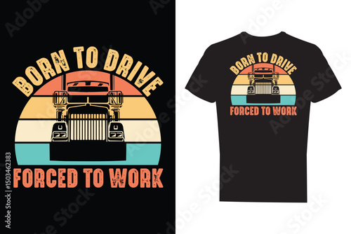 Truck driver t shirt svg design
