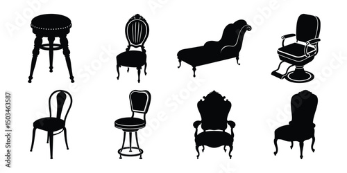 classic Chippendale chair,  Queen Anne style chair,  vintage bistro café chair