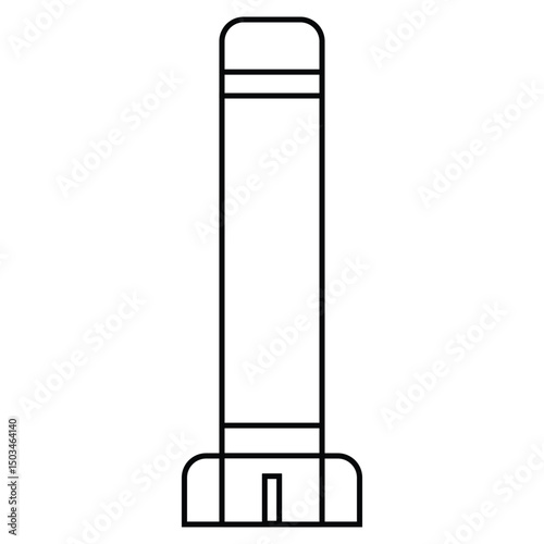 Militari rocket missile vector illustration