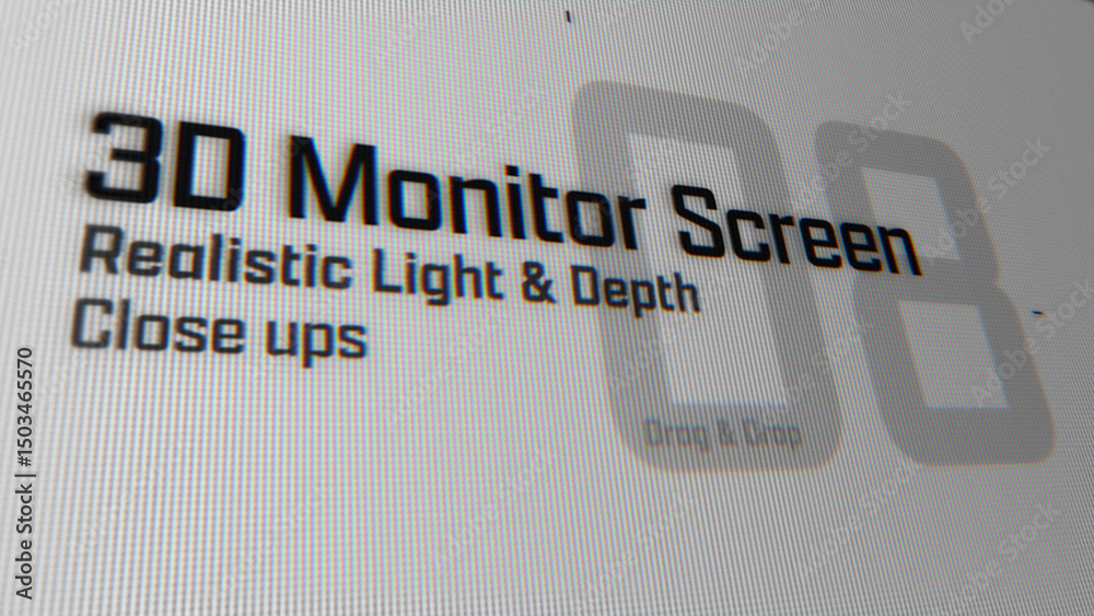 3D Monitor Screen Animations (08) | Animated Camera Close Ups (Drag ...