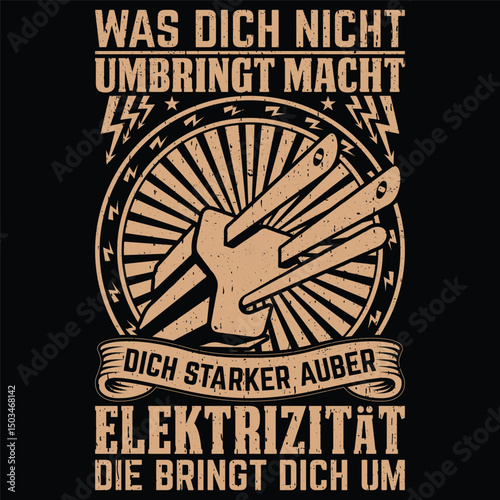 Electric T Shirt Design