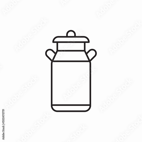 can milk container icon sign vector