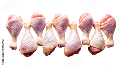 Raw chicken drumsticks, fresh and unseasoned, ready for cooking.