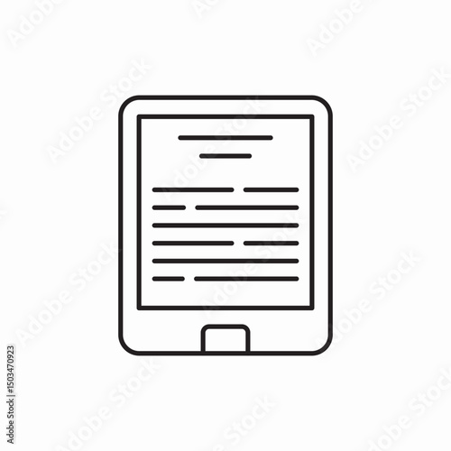 e book text icon sign vector