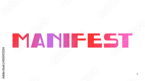 Fotografie manifest gradient illustration