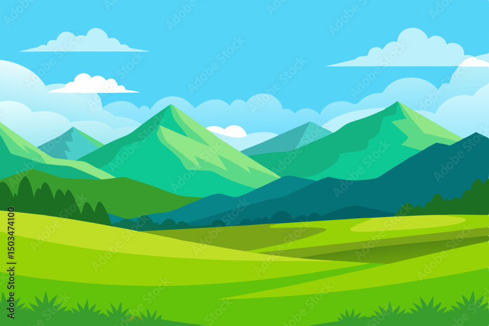 Obraz premium mountain landscape with mountains