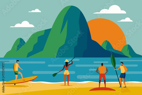 surfer on the beach