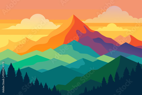 mountain landscape in the mountains