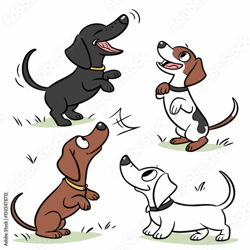 vector illustration dog