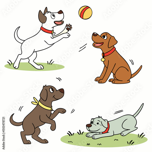 vector illustration dog