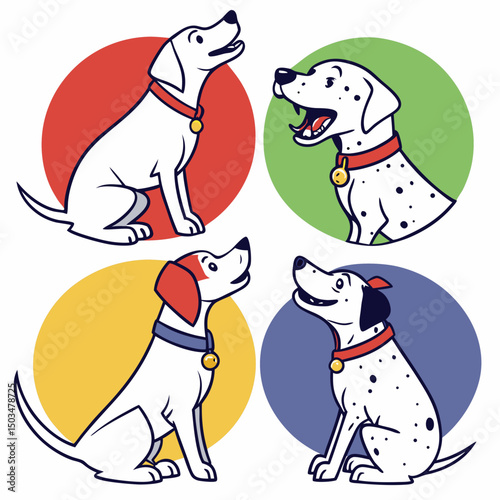 vector illustration dog