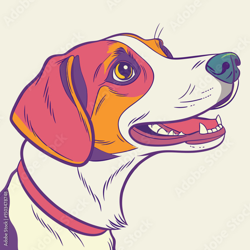 vector illustration dog