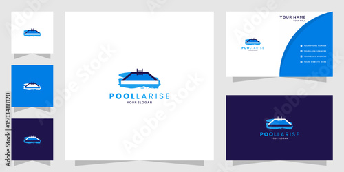 Modern Swimming Pool Logo and Branding Package