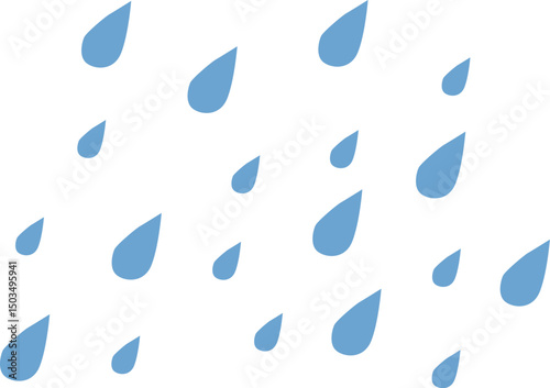 雨のイラスト