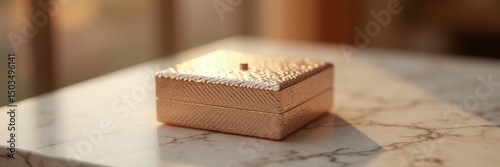A beautifully crafted decorative box, perfect for storing jewelry or keepsakes. Ideal for luxury branding, gift packaging, and interior design projects.