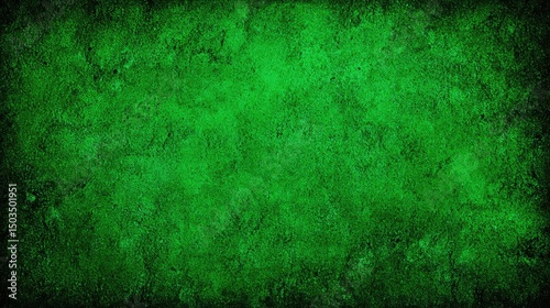 Emerald Concrete Vibrant Green Texture Background with Grunge Aesthetic.