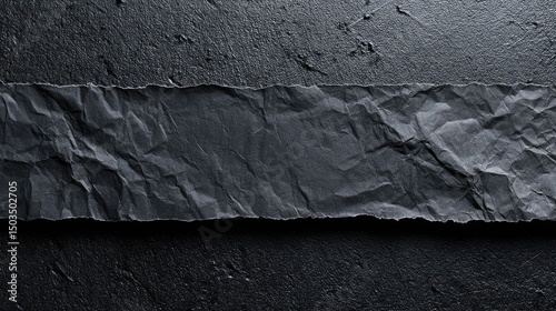 Dark Slate  Wrinkled Paper Abstract Texture for Creative Design.