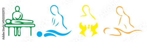 Relaxation Thai Therapy Massage Icon