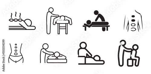 Massage Icon For  Body Scrub