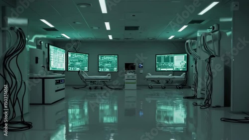 Advanced robotic surgery room with cuttingedge technology