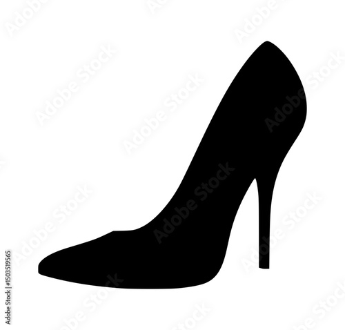 Black High Heel Shoe Silhouette