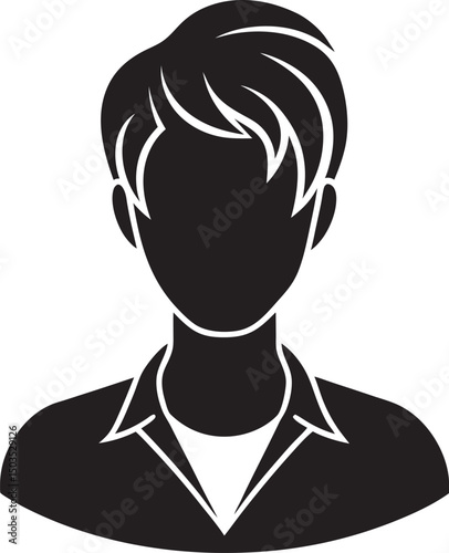 User icon. profile, avatar, Person Profile, User silhouette isolated on a white background, icon for app or website, user 