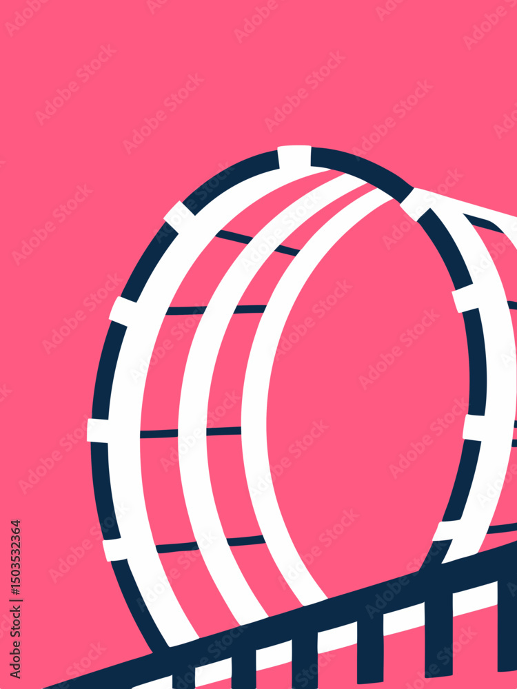 Obraz premium Abstract Bridge Arch Graphic Design Illustration