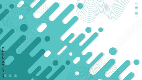 Blue round line abstract background.Vector illustration.
