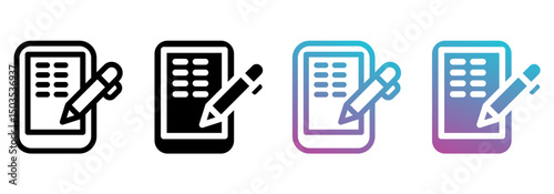 typing multistyle best icon sheet collection