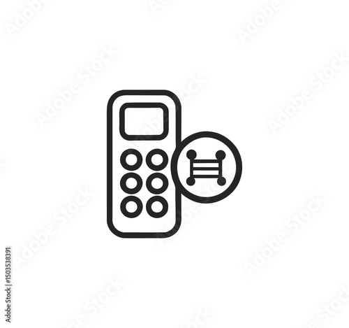 mobile phone icon vector illustration