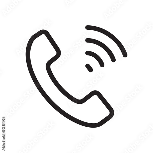 phone icon symbol for web contact and communication