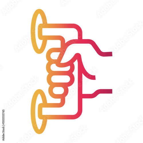 access Line Gradient Icon