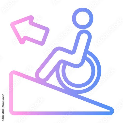 access Line Gradient Icon