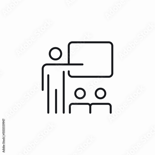 board presentation icon sign vector