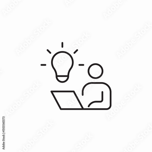 laptop innovation icon sign vector