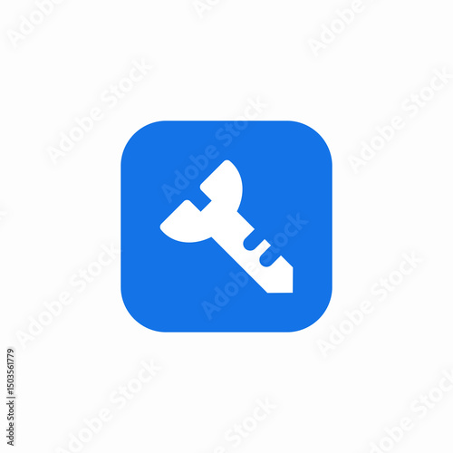 construction screw icon sign vector