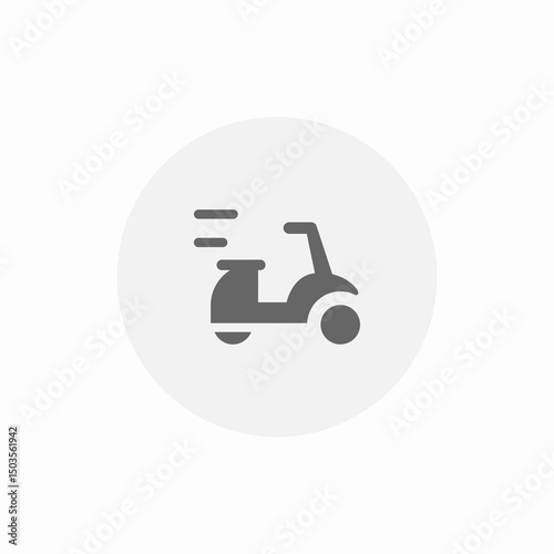 fast scooter icon sign vector