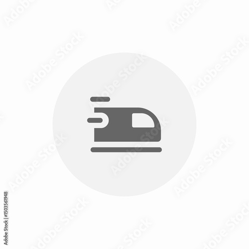 fast train icon sign vector