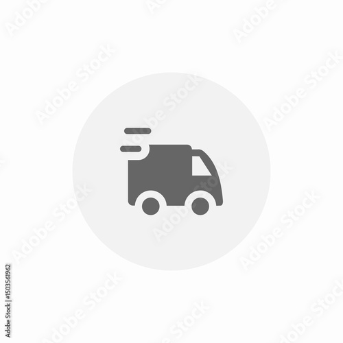 fast van transportation icon sign vector