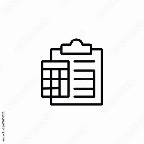 office organize icon sign vector