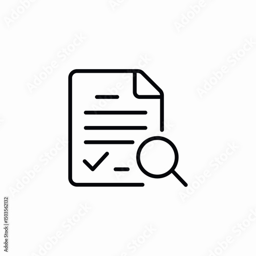official document security icon sign vector